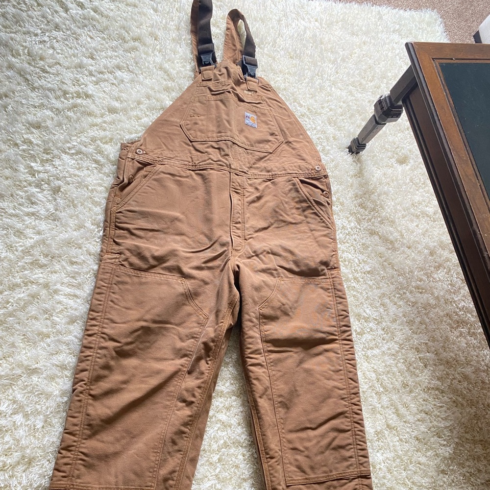 Carhartt men’s loose fit firm duck insulated biberall